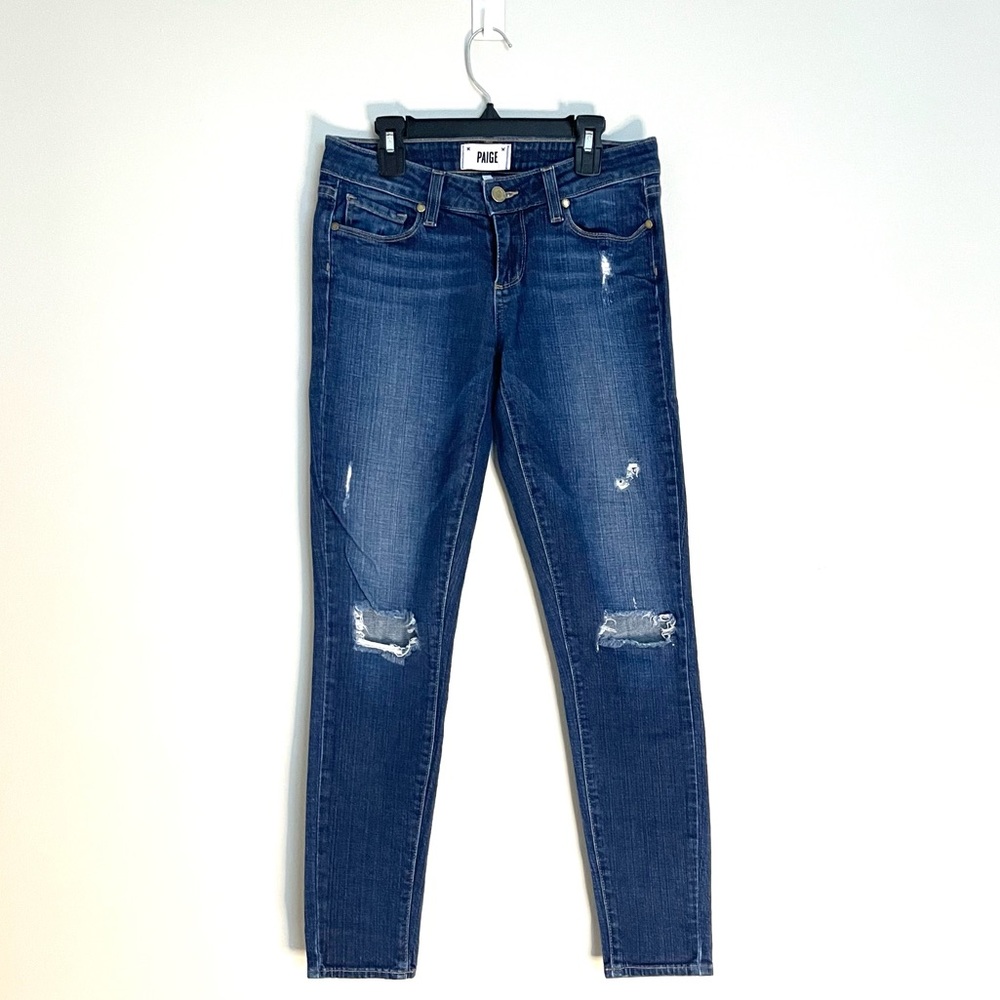 PAIGE Dark Blue Skinny Jeans Berdugo